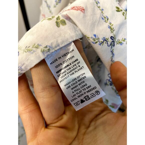 Hill House Ellie Butterfly Trellis Print Nap Dress size XL - Picture 5 of 6